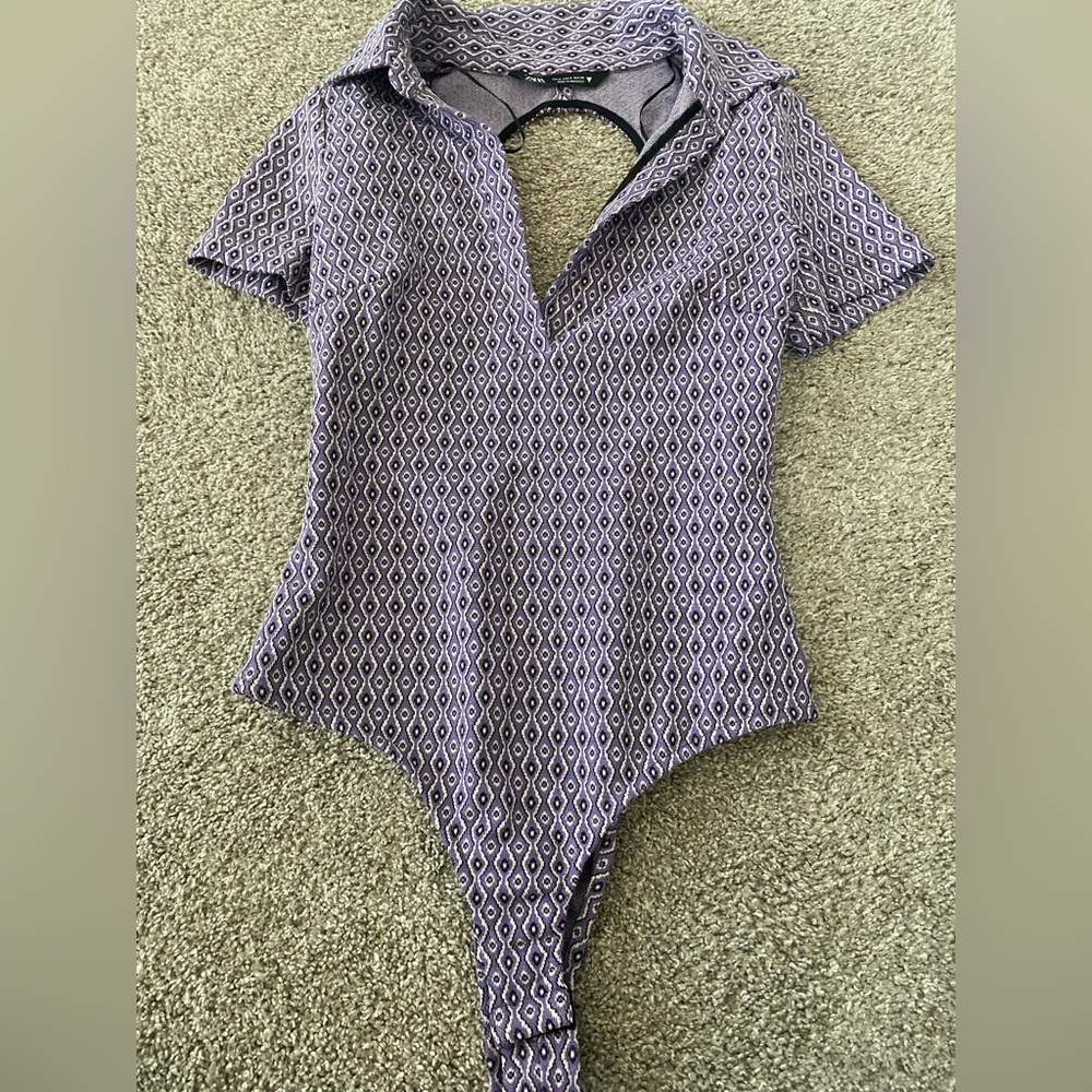zara open back bodysuit